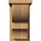 Ekena Millwork Ridgewood Smooth Corbel w/Backplate, Western Red Cedar, 7 1/2"W x 14"D x 14"H COR08X14X14RID01SWR - alternate 4